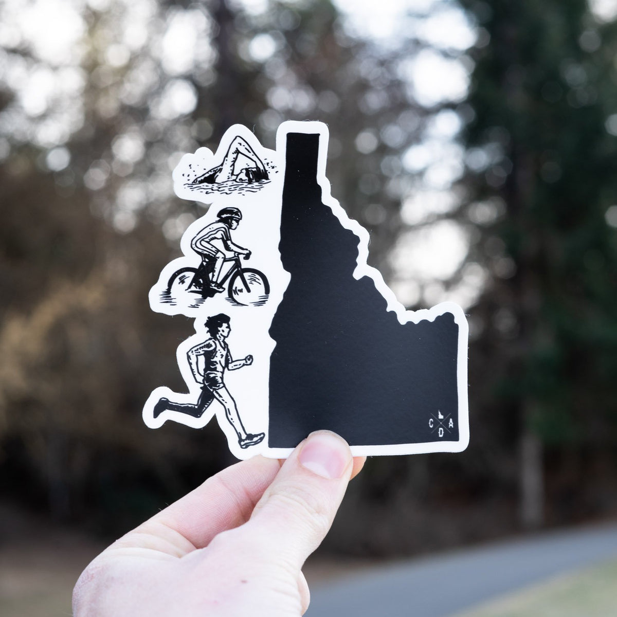 Swim Bike Run Idaho Sticker